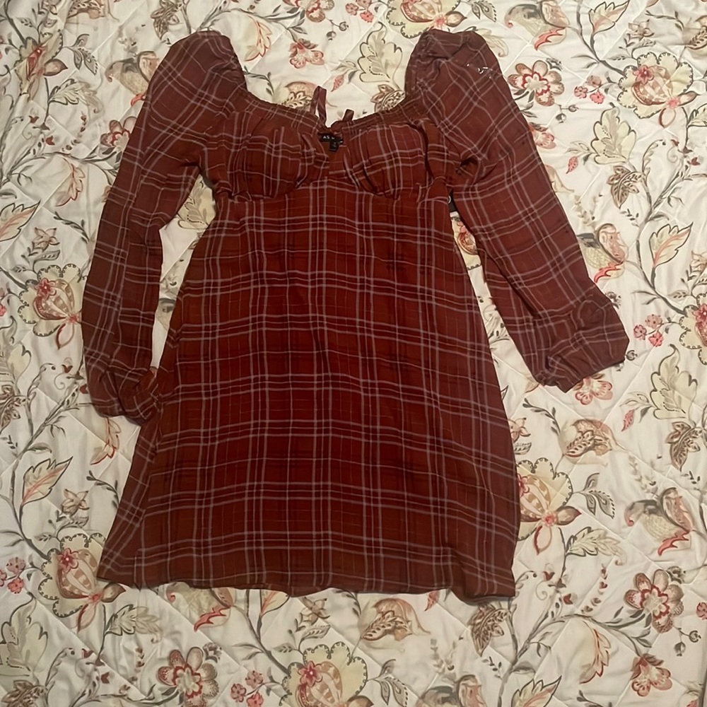 as you wish small plaid dress